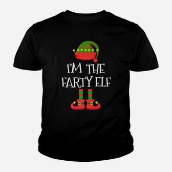 I'm The Farty Elf Tee Christmas Xmas Funny Elf Group Costume Youth T-shirt | Crazezy DE