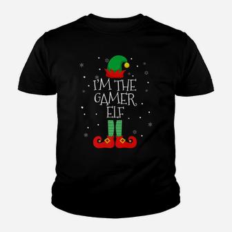 I'm The Gamer Elf Christmas Xmas Elf Group Costume Gift Tee Youth T-shirt | Crazezy DE