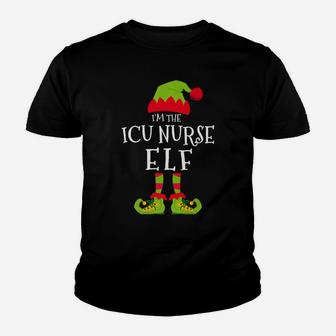 I'm The Icu Nurse Elf Funny Matching Christmas Costume Youth T-shirt | Crazezy AU