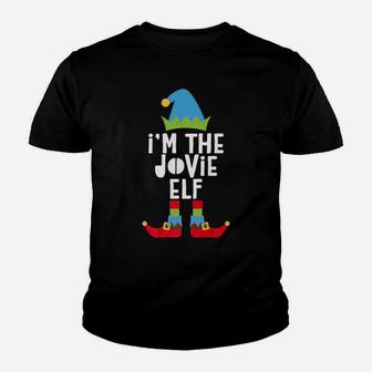 I'm The Jovie Elf Matching Christmas Costume Youth T-shirt | Crazezy