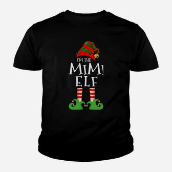 I'm The Mimi Elf Funny Matching Christmas Pajama Costume Sweatshirt Youth T-shirt | Crazezy CA