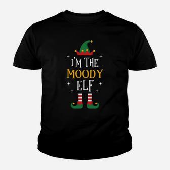 I'm The Moody Elf Funny Xmas Gift Family Group Elves Cute Sweatshirt Youth T-shirt | Crazezy