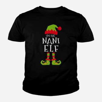 I'm The Nani Elf Funny Matching Christmas Costume Youth T-shirt | Crazezy