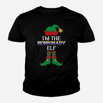 I'm The Nonbinary Elf Funny Xmas Gift Family Group Lgbtq Youth T-shirt | Crazezy DE