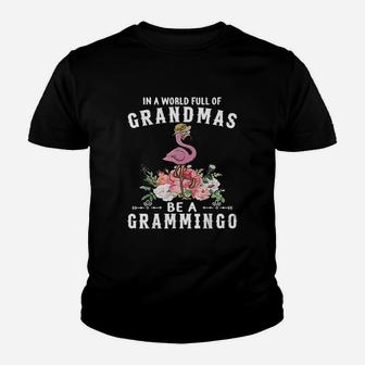 In A World Full Of Grandmas Be A Grammingo Youth T-shirt | Crazezy