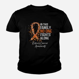 In This Family No One Fights Alone Youth T-shirt | Crazezy