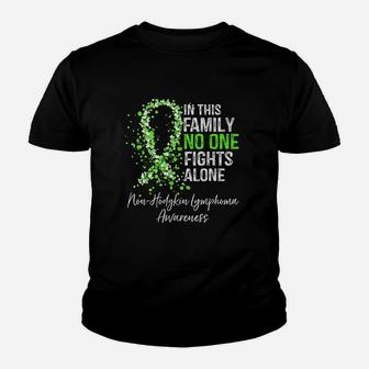 In This Family No One Fights Alone Youth T-shirt | Crazezy