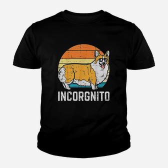 Incorgnito Welsh Corgi Sunset Retro Pet Dog Lover Owner Gift Youth T-shirt | Crazezy UK