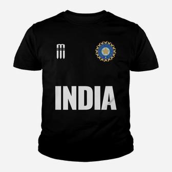 Indian Cricket Supporters T Shirt Jersey India Cricket Fans Youth T-shirt | Crazezy