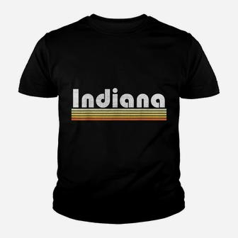 Indiana Retro Style State Vintage Pride 70S 80S Home Gift Youth T-shirt | Crazezy CA
