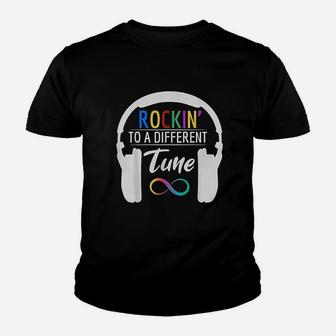 Infinity Symbol Rockin To A Different Tune Gift Youth T-shirt | Crazezy