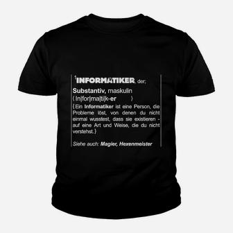 Informatiker Definition Kinder Tshirt, Lustig für Programmierer & IT-Experten - Seseable