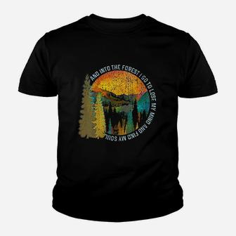 Into The Forest I Go Hiking Nature Lover Camping Gift Youth T-shirt | Crazezy AU