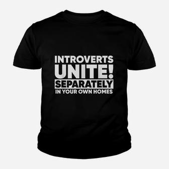 Introverts Unite Youth T-shirt | Crazezy