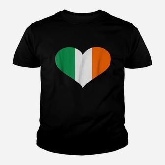 Ireland Heart Flag Youth T-shirt | Crazezy