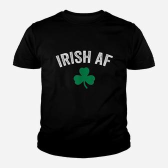 Irish Af Funny St Patricks Day Shamrock Party Gift Youth T-shirt | Crazezy