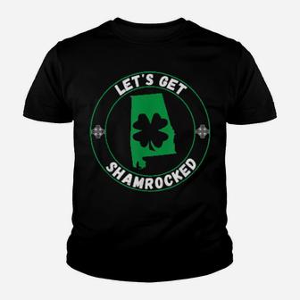 Irish American Alabama Map St Patricks Day Costume Youth T-shirt - Monsterry
