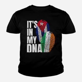 Irish And Cuban Mix Dna Flag Heritage Youth T-shirt - Monsterry