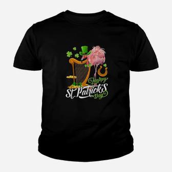 Irish Flamingo Green Saint Patrick Day Lucky St Pattys Youth T-shirt - Monsterry DE