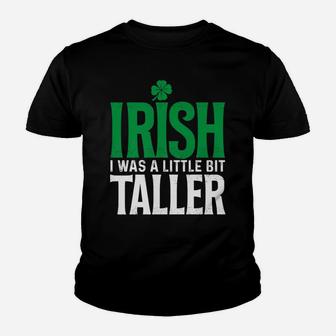 Irish I Was A Little Bit Taller Leprechaun St Patrick's Day Youth T-shirt | Crazezy AU