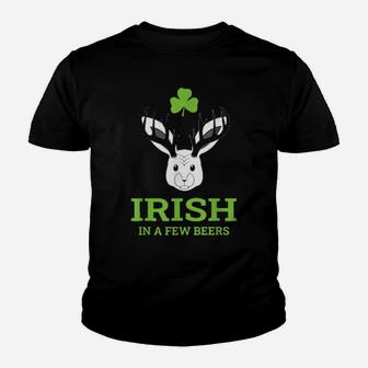 Irish In A Few Beers Bavarian Wolpertinger Beer Pub Outfit Youth T-shirt - Monsterry