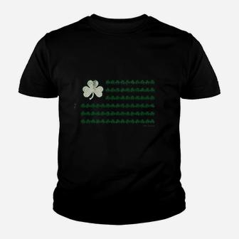 Irish Nation Shamrock Flag Youth T-shirt | Crazezy CA