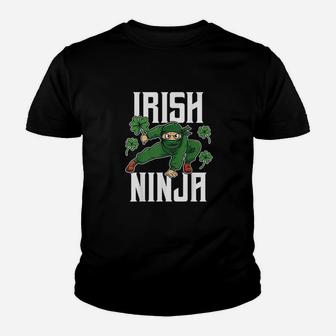 Irish Ninja Awesome St Patricks Day Paddys Luck Irish Gift Youth T-shirt | Crazezy AU
