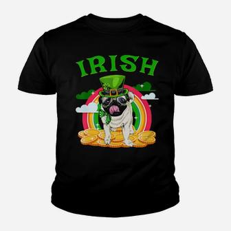 Irish Pug Funny St Patricks Day Leprechaun Dog Youth T-shirt - Monsterry AU
