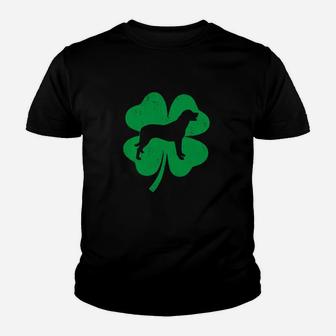 Irish Shamrock Leaf Labrador Retriever Dog St Patricks Day Youth T-shirt - Monsterry