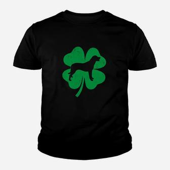 Irish Shamrock Leaf Labrador Retriever Dog Youth T-shirt - Monsterry
