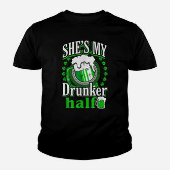 Irish Tshirts Men Couples Drinking St Patrick Day Bar Shirt Youth T-shirt | Crazezy