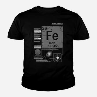Iron Fe Element | Atomic Number 26 Science Chemistry Youth T-shirt | Crazezy AU
