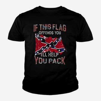 Is This Flag Offends You I'll Help You Pack Youth T-shirt - Monsterry