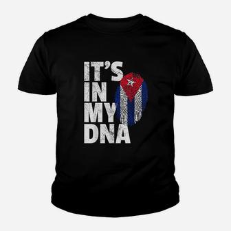 It Is In My Dna Cuba Flag Youth T-shirt | Crazezy CA