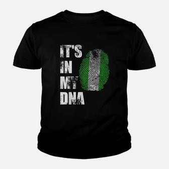 It Is In My Dna Nigerian Flag Youth T-shirt | Crazezy