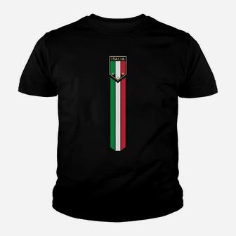 Italia Designs - Proud Italian - Italian Soccer Jersey Style Youth T-shirt | Crazezy