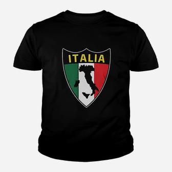 Italia Flag Love Home Italy Youth T-shirt | Crazezy