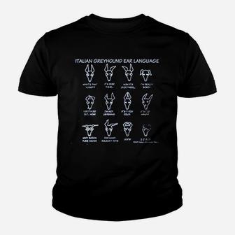 Italian Greyhound Ears Youth T-shirt | Crazezy UK