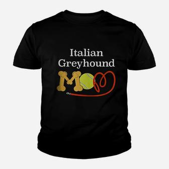 Italian Greyhound Mom Dog Breed Youth T-shirt | Crazezy AU