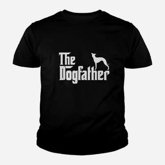 Italian Greyhound The Dogfather Youth T-shirt | Crazezy