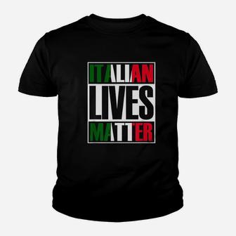 Italian Lives Matter Proud Italian Flag Italian Italia Gift Youth T-shirt | Crazezy