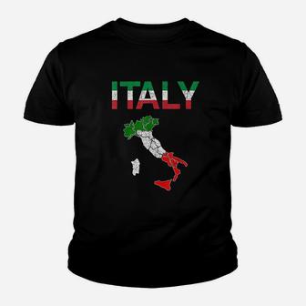 Italy Flag Vintage Italian Youth T-shirt | Crazezy