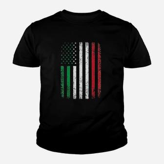 Italy Usa Flag 4Th Of July Patriotic American Italian Flag Youth T-shirt | Crazezy