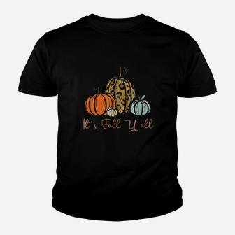 Its Fall Yall Graphic Youth T-shirt | Crazezy CA