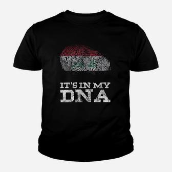 Its In My Dna Iraqi Heritage Persian Gifts Flag Of Iraq Youth T-shirt | Crazezy