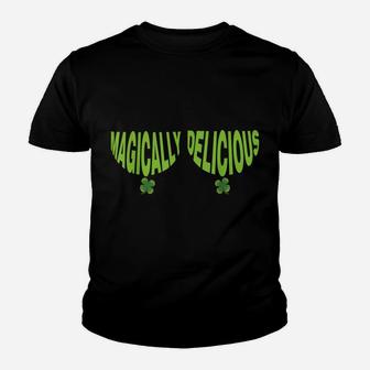 It's Magically Delicious Shamrock St Patrick Day Clovers Youth T-shirt | Crazezy DE