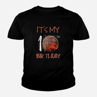 Its My 10Th Birthday Basketball Youth T-shirt | Crazezy