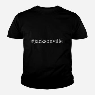 Jacksonville Hashtag Youth T-shirt | Crazezy