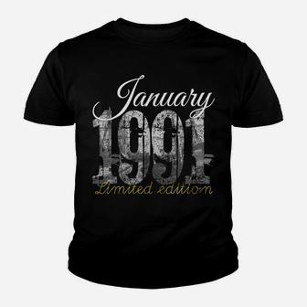 January 1991 Tee - 30 Year Old Shirt 1990 30Th Birthday Gift Youth T-shirt | Crazezy