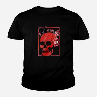 Japanese Demon Art Face Skull Devil Oni Harajuku Aesthetic Youth T-shirt | Crazezy DE